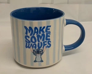 New Disney Lilo & STITCH "Make Some Waves" Fine China Mug Cup - Picture 1 of 3