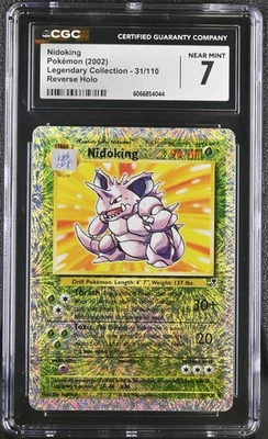 CGC 7 Nidoking 2002 Legendary Collection 31/110 Reverse Holo Pokemon Card - Image 1 of 2