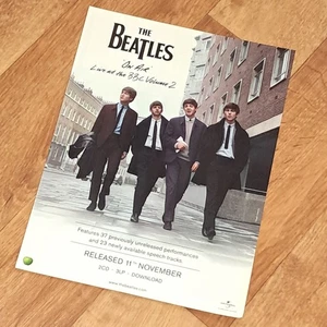 THE BEATLES ON AIR Live at the BBC 2 original 2013 magazine promo advert - Imagen 1 de 6
