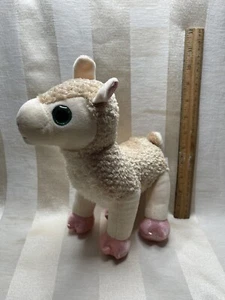 Winkeez Jama The Llama Plush Stuffed Animal Soft Toy Big Green Eyes Pink Feet - Picture 1 of 4