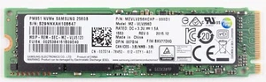 Samsung 256GB SSD PM961 MZ-VLW2560 2280 NVMe M.2 Solid State Drive - Afbeelding 1 van 2