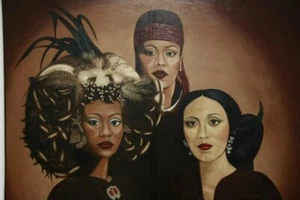 ein ÖL - BILD     130cm X 230cm     ( The Ritchie Family ) - Bild 1 von 1