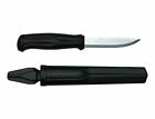 MoraKniv Craftline Q 510 Fixed Knife Black Handle Plain Carbon Fiber Blade 11732