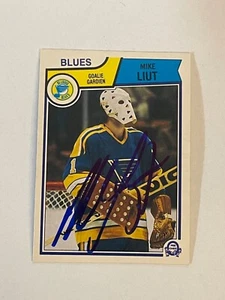 St Louis Blues MIKE LIUT signierte Karte - Bild 1 von 1