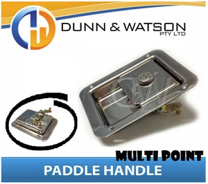 Large Two Fin Paddle Handle (Lock, Latch) x1 Camper Trailer, Caravan Toolbox - Picture 1 of 1