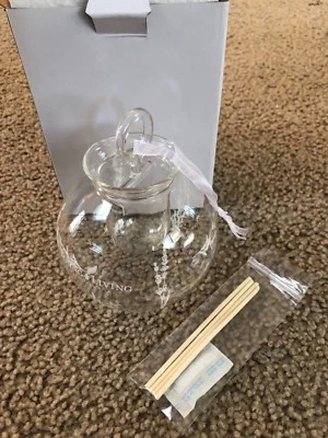 Young Living 2018 Glass Christmas Ornament Reed Diffuser Clear NEW - Image 1 of 4