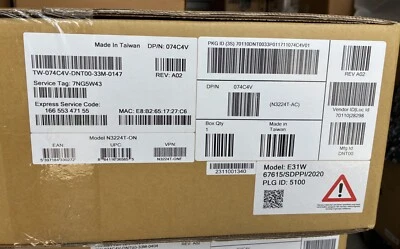 NEW Dell N3224T-ON 24-port 1G - 4-port 10G - 2-port 100G Layer 3 switch 74C4V - Image 1 of 2