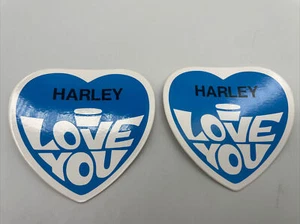 Harley I Love You Decal / Sticker NOS Davidson Motorcycle Biker Snowmobile 70’s - Picture 1 of 4