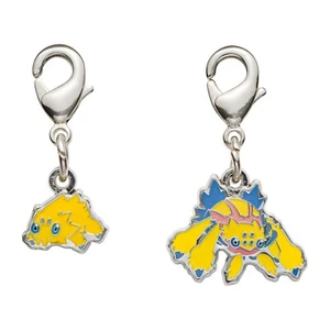 Pokemon Center National Zukan Metal Charm 595 596 Joltik Galvantula Unova - Picture 1 of 1