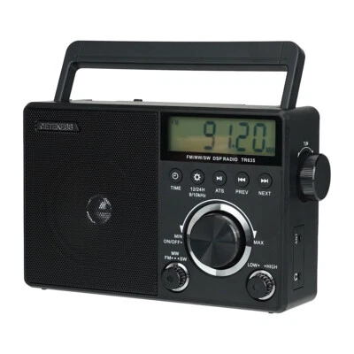 Retekess TR635 FM/AM/SW Portable Handheld Radio LCD Display Screen ATS Home Gift - Image 1 of 4