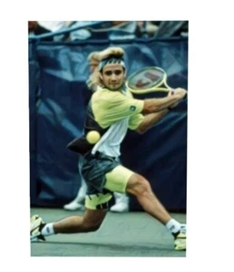 Classic Sports Prints - Tennis - Andre Agassi - READY2Hang - Canvas - Picture 1 of 5