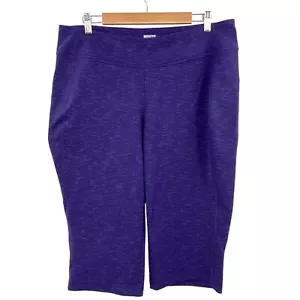 Leggings capri Duluth Trading gamba larga taglia 1X blu casual allenamento atletico passeggio - Foto 1 di 6