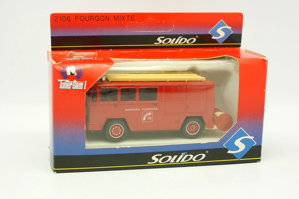Solido Pompieri 1/50 - Berliet Furgone Misto - Immagine 1 di 1