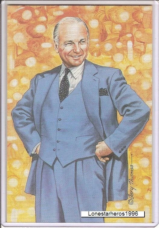 1991 Texas "Tex" Schramm Goal Line Art Postcard Unsigned - Series 3 Three - Image 1 of 1