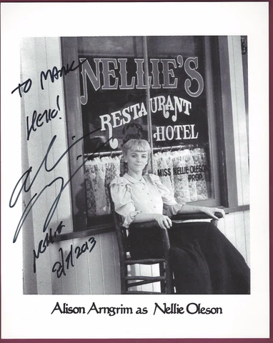 Alison Arngrim, Little House Actress, Signed Photo, COA, UACC RD 036 Cover