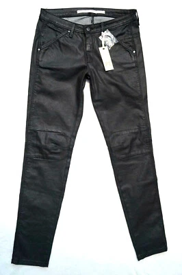 Part Two ENNA Jeans Hose Gr.38 L32 Slim Fit schwarz Lederlook UVP.:119,95 € NEU - Bild 1 von 4