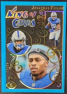 Jonathan Taylor /299 2022 Panini Illusions Rey de las Cartas Color Azul Claro Coincidencia - Imagen 1 de 3