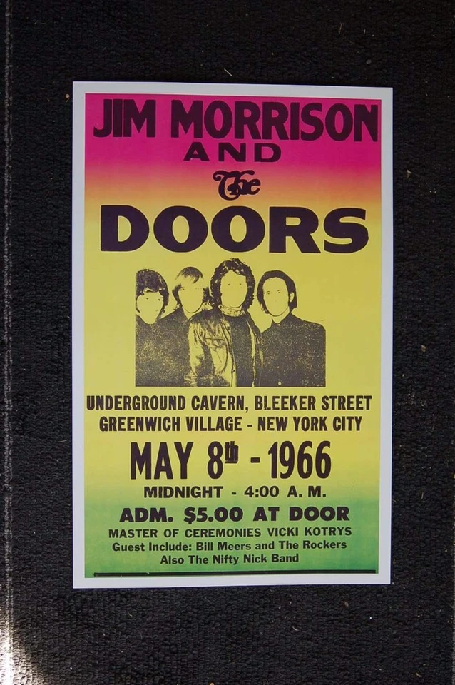 The Doors 1966 Color Poster Greenwich Village New York - image 1 of 1