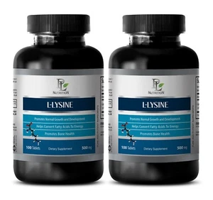 energy boost men - L-LYSINE 500MG 2B - l-lysine hcl - 2 Bottles (200 Capsules) - Picture 1 of 7
