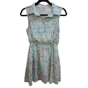 Lucca Couture Light Blue Floral Womens Dress Small - Picture 1 of 5