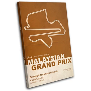 Sepang International Circuit Malaysian Grand Prix F1 RaceTrack Canvas Art Print - Picture 1 of 1