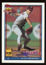 1992 Topps SCOTT RADINSKY Signed Card TIGERS auto white sox rc