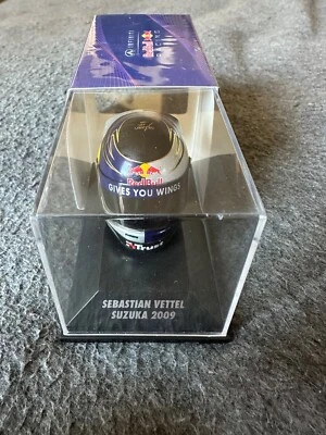 1/8 Minichamps 381090401 Red Bull Arai Helmet Sebastian Vettel 2009 Suzuka Japan - Image 1 of 4
