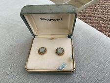 Vintage Wedgewood England Screw Back Clip-on Earrings  w/Original Box
