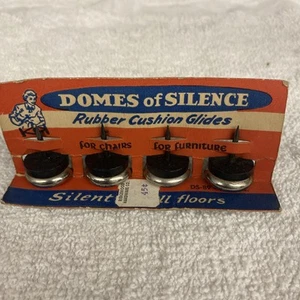 Vintage Rubber Cushion Slides For Wood Furniture Domes Of Silence Insulated (4) - Picture 1 of 3