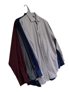 6x Van Heusen Alfanti Dress Shirts 16-16.5 32/33 Long Sleeve Lot Mixed Colors - Picture 1 of 22