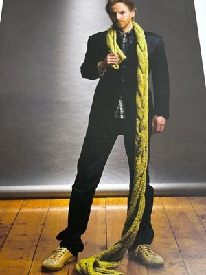 Big Cable Scarf Knitting Pattern Book Pages - Image 1 of 3