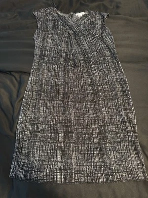 Liz Claiborne Women´s Dress Sleeveless Black and White Patron Geometric Size XL - Image 1 of 3