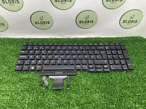 Used Genuine Dell Latitude E5550 E5570 BE Backlit AZERTY Keyboard PK1313M4B11 - Picture 1 of 9