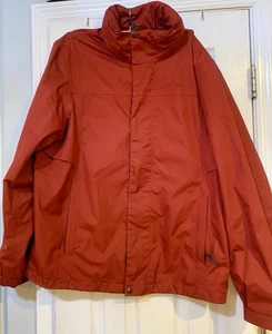 Eddie Bauer Weatheredge Jacke Herren L Large rot mit versteckter Kapuze - Bild 1 von 18
