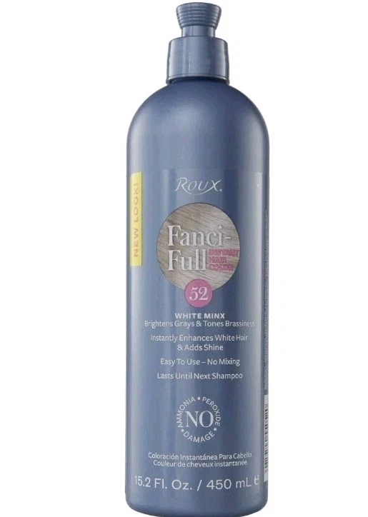 Enjuague instantáneo completo para color de cabello Roux Fanci, 52 blanco minx, 15,2 onzas líquidas Foto 1 de 1