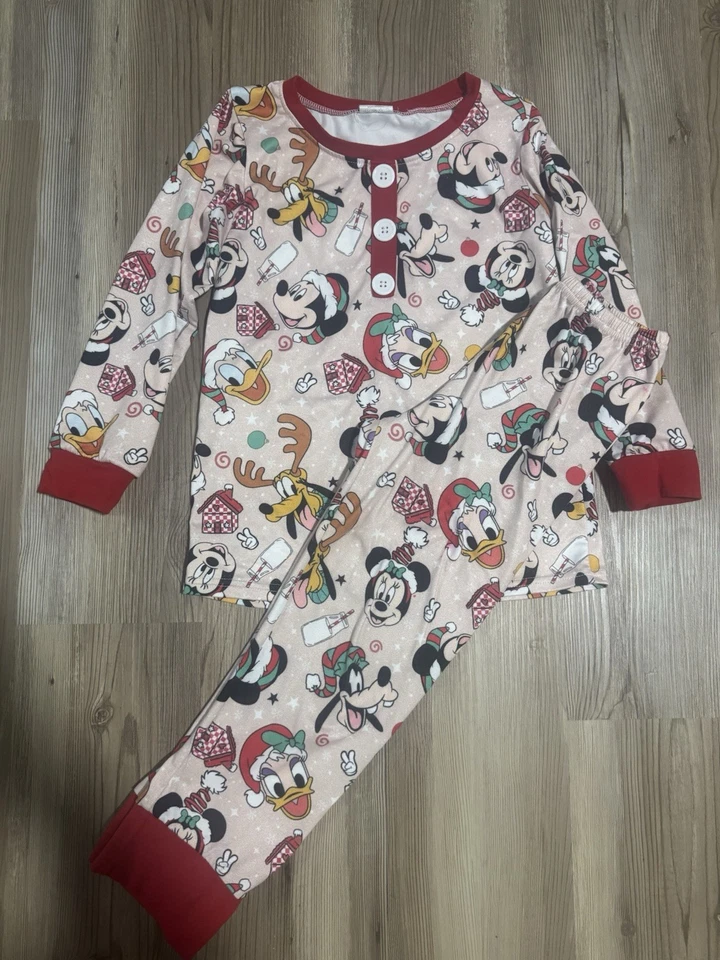 Mickey & Friends Kids Pajamas Sz 6/7  - Image 1 of 1