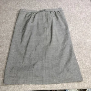 Vintage Pendleton Skirt 16 Wool Houndstooth Midi Straight Lined Academia Twee US - Picture 1 of 5
