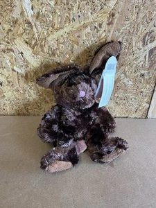 Russ Berrie Brown Rabbit Bunny Soft Toy Plush 10 inches - Picture 1 of 5