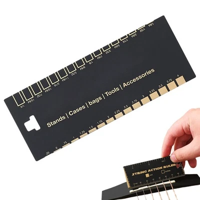 String Action Gauge Ruler Guitar Height Gauge Set Up Tool - Image 1 of 4