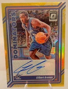 2023-24 NBA Panini Donruss Optic Gilbert Arenas Dominators Autograph - Gold /10 - Picture 1 of 3