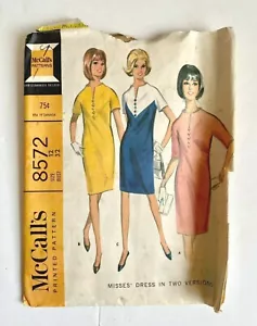 Vintage McCall's Misses' Kleid Schnittmuster Schneiderkleider Schnittmuster USA - Bild 1 von 2