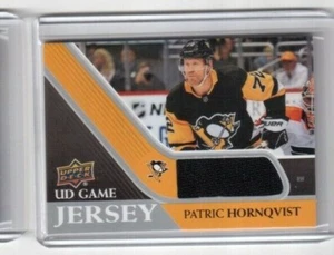 2020-21 UD Series 1 UD Game Jersey Card GJ-PH Patric Hornqvist Penguins (SP) - Imagen 1 de 2