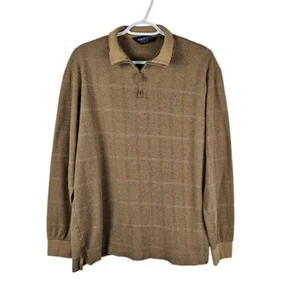 Polo Golf Ralph Lauren Alpaca/Cotton Pullover Mens L Sweater Preppy Vintage Zip - Picture 1 of 11
