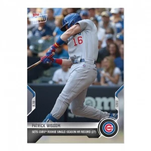 2021 Topps NOW #830 Patrick Wisdom ⚾️ Cubs Rookie HR Record - Picture 1 of 2