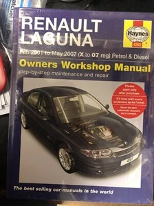NEW & SEALED HARDCOVE Renault Laguna Petrol & Diesel (01-07)Haynes Manual - Picture 1 of 2