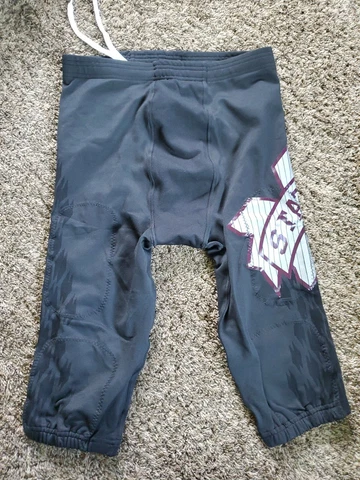 ADIDAS Mississippi St Bulldogs Game Team Issued Football Pants Sz 3XL Black Cover