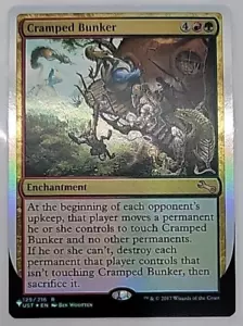 Magic the Gathering MTG Cramped Bunker (129) Unstable FOIL - Picture 1 of 2