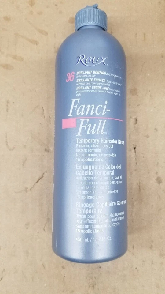 Enjuague instantáneo completo para color de cabello Roux Fanci, 36 hogueras brillantes, 15,2 oz NUEVO Foto 1 de 1