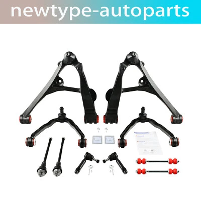Kit de brazo de control superior inferior delantero de 10 piezas para Chevy Tahoe GMC Yukon 2000-2006 Foto 1 de 4