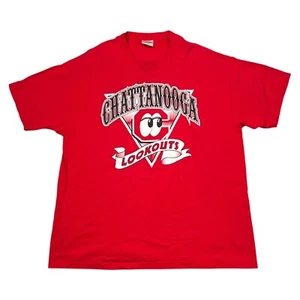 Vintage Chattanooga Lookouts Baseball Tee T-Shirt MÄNGEL Rot XL - Bild 1 von 6